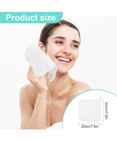 URAQT 6 Pack Face Cloths Make Up Remover 7.87 * 7.87in Soft Microfibre Face Wipes for Reusable Makeup Remover Cloth Washable Ultra Soft Facial Cleansing Wipe Cloths (White) 6 Pcs-white - Buy Online on SooperMarket.com