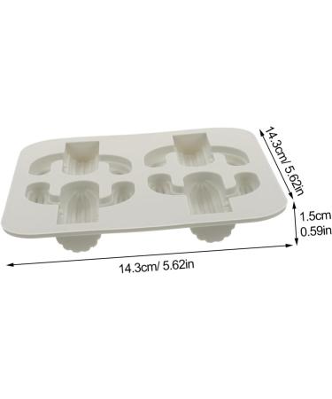 PRETYZOOM Soap Mold Silicone Baking Molds De para Gelatinas Cake Mold Cacti Silicone Mold Silicone Fondant Moulds Tropical Themed Molds Chocolate Silicone Tropical Silicone Hawaii Cactus medium Blue - Buy Online on SooperMarket.com