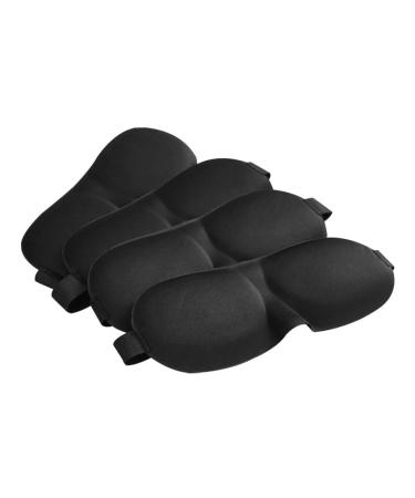 Healifty 5pcs 3D Stereo Goggles Comfortable Eye Blinder Block-Out Light Eye Masks Sleeping Eyeshade Sleeping Supply Soft Eye Pillow Cotton Cloth Eye Masks Cotton Black Elasticity Pillow