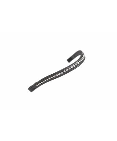 Shires Aviemore Large Diamante Browband - Black/Clear Black/Clear Full