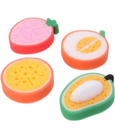 NOLITOY 12 Pcs Body Wash Sponge Set - Cute Exfoliating Shower Pads for Kids - Mini Dollhouse Bath Sponge & Wooden Snowman Design - Ideal for Children's Bath Time - Buy Online on SooperMarket.com