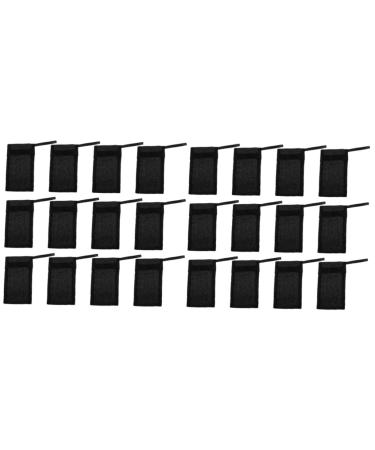 Healeved 20 Pcs Soap Foaming Shower Foaming Scrub Exfoliating Net Nylon Fiber Black