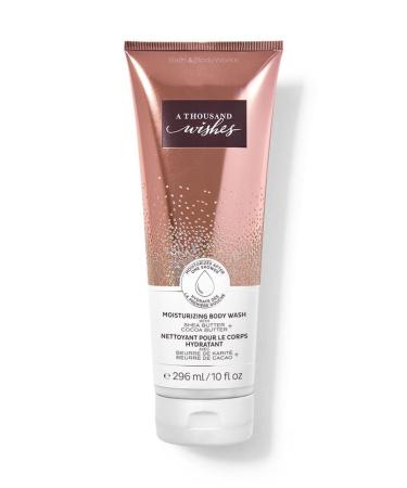 Bath & Body Works Shea Butter and Cocoa Butter Moisturizing Body Wash 10 oz (A Thousand Wishes) Peony 10 Fl Oz (Pack of 1)