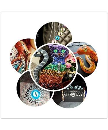 Julie Wang Glass Dragon Eye Cabochons - 180PCS Assorted Sizes for Doll Making & Jewelry Settings - Buy Online on SooperMarket.com