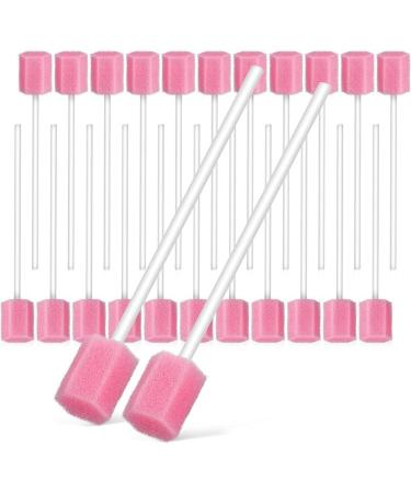 Oral Swabs Disposable Mouth Swabs Sponge 100Pcs Disposable Mouth Swabs Sponge Mouth Care Sponge Tooth Cleaning Sponge Mouth Swabs Sponge Sponge Swabs Mouth Cleaning Sponge Mouth Care Sponge Pink