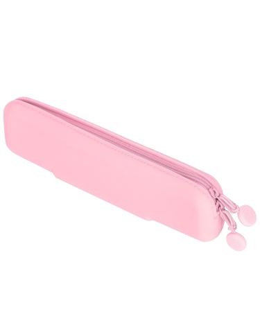 TOPINCN Silicone Pencil Case Silicone Brush Bag Mini Petite Accessories Organizer (Pink (Small))