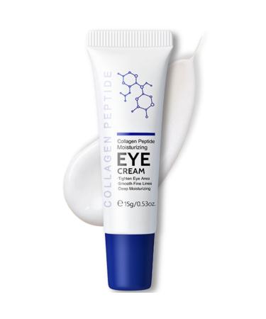 Moisturizing Collagen Peptides Eye Cream Dark Circle Eye Cream Anti Wrinkle Eye Cream With Hydrolyzed Collagen To Reduce Puffiness Crows Feet And Eye Bags Caffeine Eye Cream All Skin Types