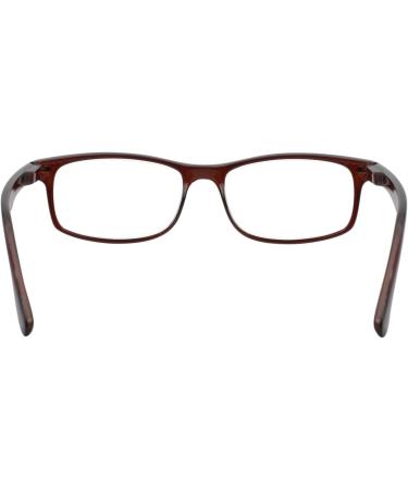 TBOC Reading Glasses +2.00 for Men & Women - Stylish Brown Optics for Seniors & Trendsetters - Ideal Diopter Aid for PC & Phone Use (1 Pack) - Buy Online on SooperMarket.com