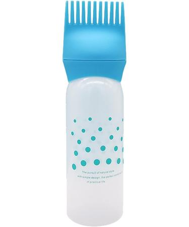 Lesunbak Root Comb Applicator Bottle Oil Applicator for Hair Dye Hair Dye Brush Bottle Lightweight Oil Bottle Applicator Brush for Hair Dyeing Scalp Blue - Buy Online on SooperMarket.com
