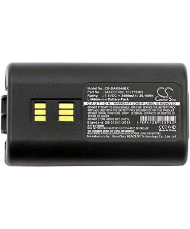 Replacement Battery for Datalogic 944501088 944551004 700175303 | 3400mAh 7.4V | Compatible & International Shipping Available - Buy Online on SooperMarket.com
