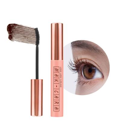 CORINGCO Mascara Waterproof Eye Makeup Long Last Curling Volume Korean Mascara 0.25floz 03 Dark Brown