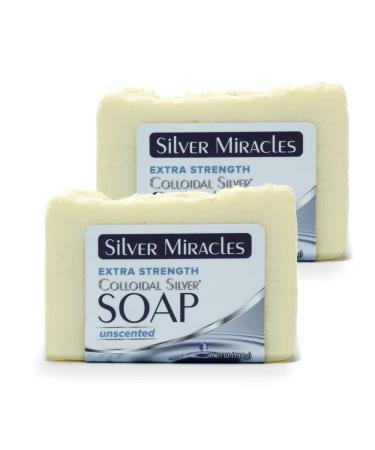 Silver Miracles - Extra Strength Colloidal Silver Soap - Two Pack