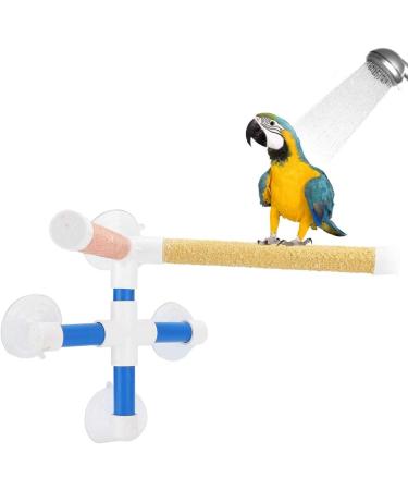 Birds Shower Perches Parrots Shower Standing Bird Perches Stand Toy with Suction Cups for Budgies Parakeet Cockatiel - Buy Online on SooperMarket.com