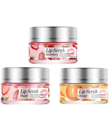 Lip Scrub Exfoliator Lip Overnight Moisturizer Sleeping Cream Lip Repair Balm Strawberry - Buy Online on SooperMarket.com