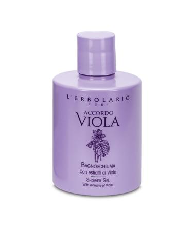 LErbolario Shower Gel Accordo Viola 10.1 oz - With Extracts of Violet - Floral Powdery Scent - Moisturizing and Nourishing Body Wash - Cruelty-Free