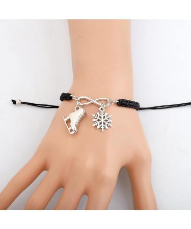 MyoSpark Ice Skating Bracelet - Figure Skater Gift for Skate Lovers | Skater Jewelry for Ice Skating Team - Ice Skating Card Included - Buy Online on SooperMarket.com