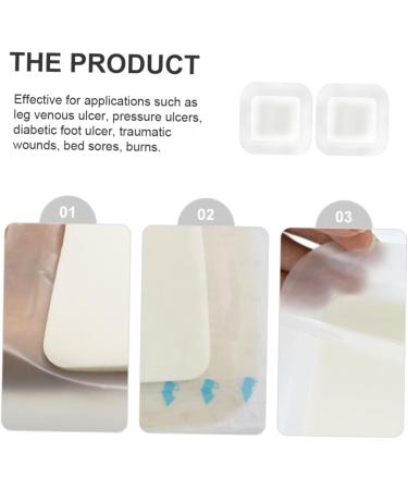 ULTECHNOVO 2pcs Silicone Pressure Sore & Keloid Scar Removal Patch - Waterproof & Adhesive Foams for Absorbent Dressing - Buy Online on SooperMarket.com