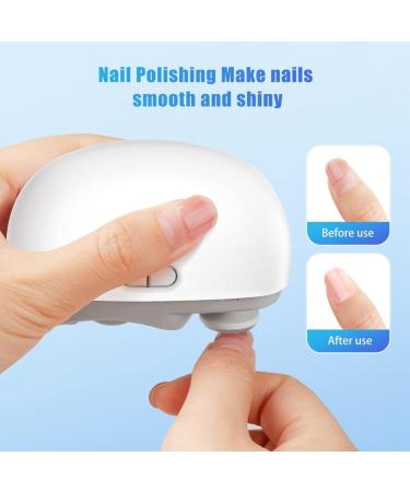 Desikixudy Automatic Nail Clipper with Light & 2 Speeds Fingernail Cutter and Polisher Nail Scraps Storage Rechargeable - Buy Online on SooperMarket.com