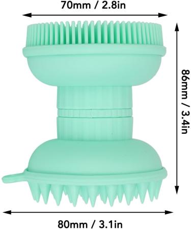 Buy Dual Head Facial Cleansing Brush & Silicone Scalp Scrubber Exfoliate & Massage for Radiant Skin | International Shipping - Buy Online on SooperMarket.com
