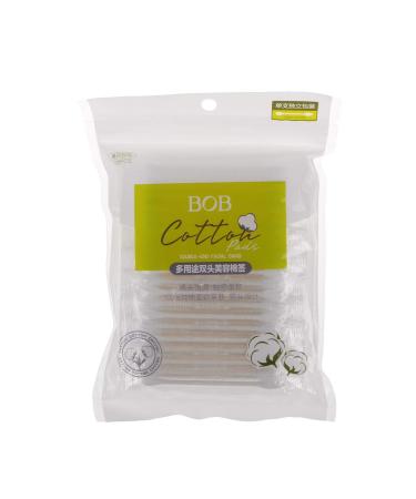 Yiwann Cotton Swabs Disposable Cotton Buds Double Ended Individually Wrapped for Portable Travel 100