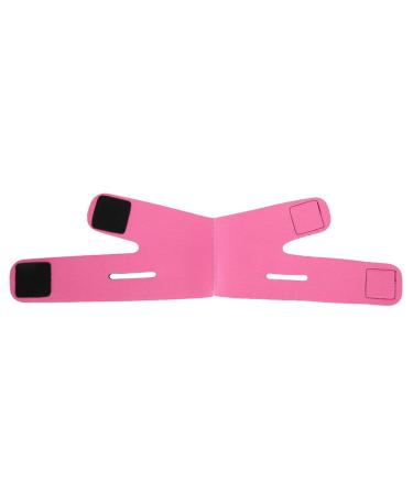 Pilipane Face Slimming Bandage Belt Facelift Double Chin Skin Strap Double Chin cover Slimming Strap Face Slimmer Shaper for for jaw line Definition Chin Strap for Double Chin for Women Men Rose Red