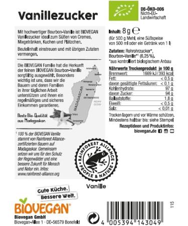 Biovegan K the's Vanillezucker 5x8g - Buy Online on SooperMarket.com