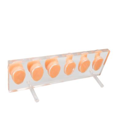 6 Pcs Silicone Ear Model Set for Hearing Aids with Acrylic Display Board - Buy Online on SooperMarket.com