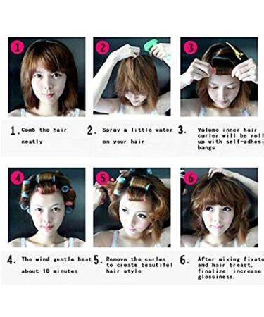 Kamay's Medium Size Hair Rollers Curlers - Gripping Sticky Rollers 30mm/1.2 - 12PCS Random Colors - Buy Online on SooperMarket.com