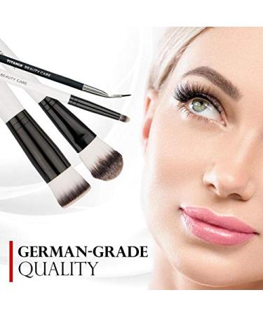 Titania Professional Concealer Brush - Round Flatted-Tip | Wooden Shaft for Effortless Makeup Application & Blending - Daily Beauty Essential - Buy Online on SooperMarket.com