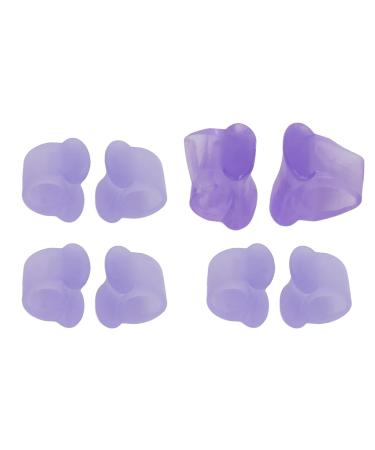 Silicone Toe Separator 4 Pairs - Overlapping Toes, Bunion, Hammer Toe Corrector - Purple - Buy Online on SooperMarket.com