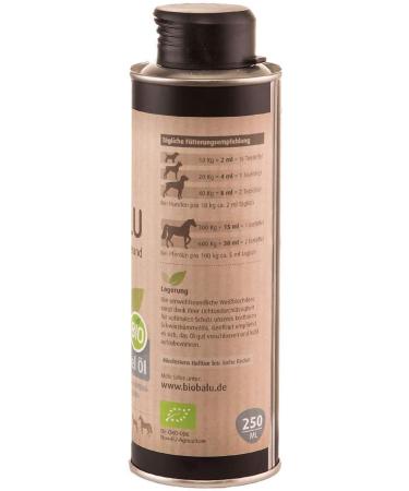 Biobalu Organic Black Cumin Oil 250ml | Immune Support for Dogs & Horses | Natural Supplement & Parasite Protection | BARF Oil - Buy Online on SooperMarket.com