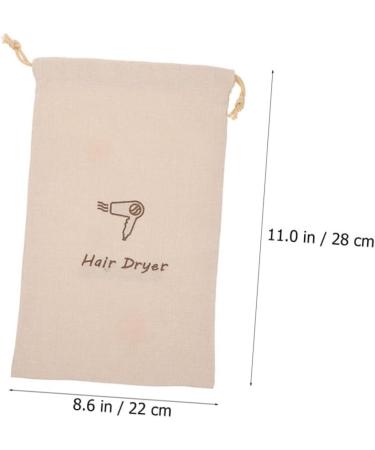 OATIPHO Hair Dryer Bag Multi-use Dryer Portable Draw Pouch Linen Organizer Bag for Storage Linen Hair Dryer Bag - Buy Online on SooperMarket.com