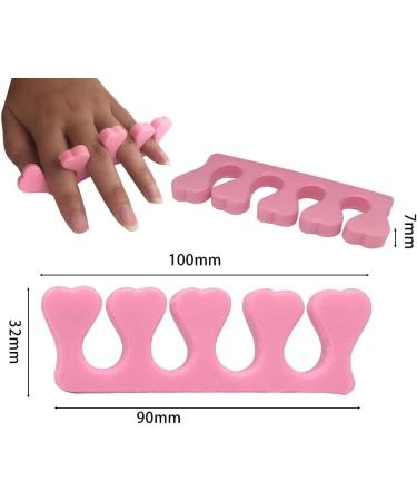 Sponge Toe Finger Separator Set for Pedicure & Manicure - 20 Pcs Disposable Soft Nail Toe Spreaders - Buy Online on SooperMarket.com