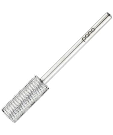 PANA Flat Top Small Barrel 3/32 Shank Size - (Silver  Extra Fine Grit) - Fast remove Acrylic or Hard Gel Nail Drill Bit for Manicure Pedicure Salon Professional or Beginner Extra Fine Small Barrel - Silver