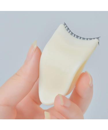 Eyelash Applicator Tool Lash Clip Eyelash Tweezers False Eyelash Tool with Silicone Clip Design More Convenient to Wear Lashes Eyelashes Extension Apply Clip for False Lashes(White) - Buy Online on SooperMarket.com