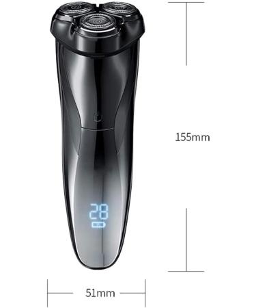 GeRRiT Electric Razor - Waterproof 3D Rechargeable Shaver for Men | Wet & Dry Rotary Shaving with Pop-up Trimmer & LED Display | 150 Mins Battery Life - Buy Online on SooperMarket.com