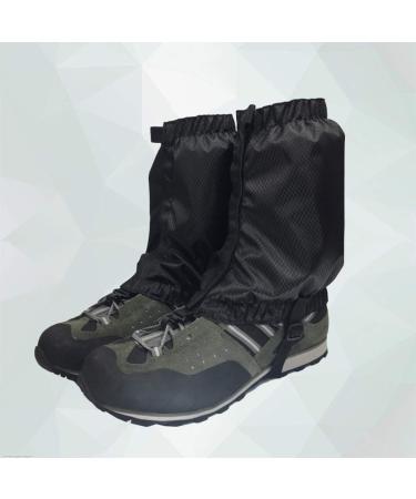 VORCOOL Lightweight Waterproof Snow Gaiters - 1 Pair Ankle Gaiters for Outdoor Hiking & Climbing (Black) | International Shipping Available - Buy Online on SooperMarket.com