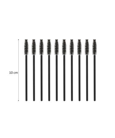 200 Pcs Makeup Mascara Wands | Eyelash Applicators | Black - Perfect for Professionals & DIY Beauty - Buy Online on SooperMarket.com
