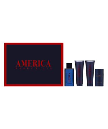 Perry Ellis Fragrances Perry Ellis America - 4-piece Gift Set 3.4 Fl Ounce
