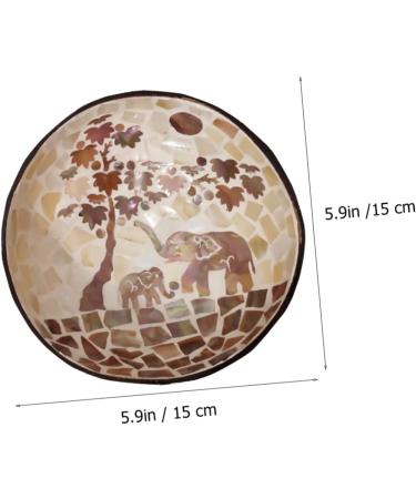 2 Pcs Coconut Shell Dishes Astronaut Wall Hook Coconut Bowl Decoration Work Desk Decor Candy Snacks Bowl Fruit Bowl Coconuts Shell Bowl Bling Decor Key Bowl Manual Wooden Lip Gloss 15X7CMx2pcs As Shownx2pcs - Buy Online on SooperMarket.com