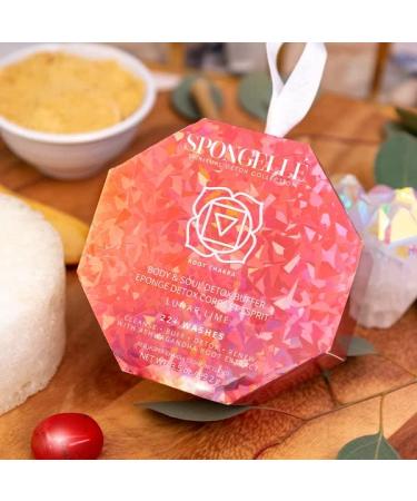 Spongelle Body Wash Infused Buffer - White Medium | Luxurious Exfoliating Bath & Body Care | International Shipping Available - Buy Online on SooperMarket.com