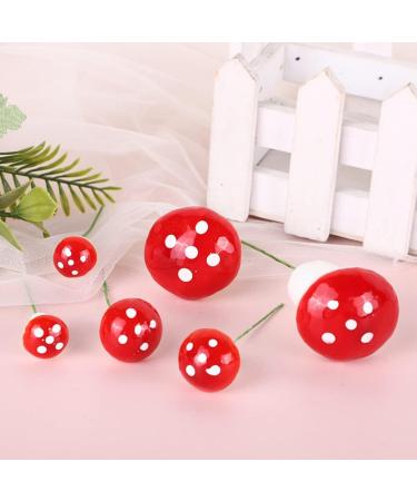 Didiseaon 30pcs Mini Foam Mushroom: Cupcake Toppers Food Picks Cute Tiny Mushrooms Dessert Decoration for Woodland Theme Birthday Party Garden Ornament Flower Pots Bonsai Micro Landscape - Buy Online on SooperMarket.com