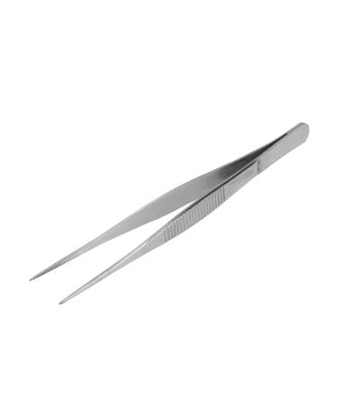 Laboratory tweezers made of stainless steel 304 high accuracy toothed fine lace autoclave sterilization function slippery handle ideal for different (straight lace) straight lace straight straight line