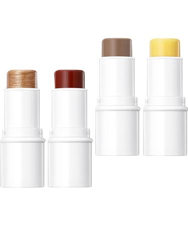 Beavorty 5 Sets Contour Stick Cream Highlighter Contouring Stick Neopentyl Di(ethylhexanoate) Ester - Buy Online on SooperMarket.com