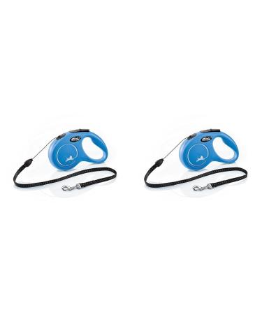 flexi New Classic S rope 5 m blue for dogs up to 12 kg (pack of 2) blue 5 m (pack of 2)
