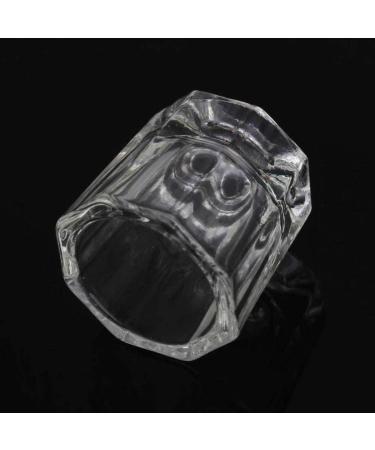 Manicure Bowl 2pcs Dappen Dish for Acrylic Nails Clear Glass Acrylic Nail Monomer Liquid Bowl Acrylic Powder Holder Acrylic Glass Jar Dampen Dish Liquid Cup - Buy Online on SooperMarket.com