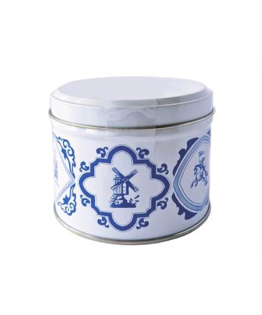 Daelmans Stroopwafels - Caramel Waffles in Delft Blue Tin - Value Pack: 9 Tins (330g per Tin) - Authentic Dutch Caramel Waffles - Stroopwafels