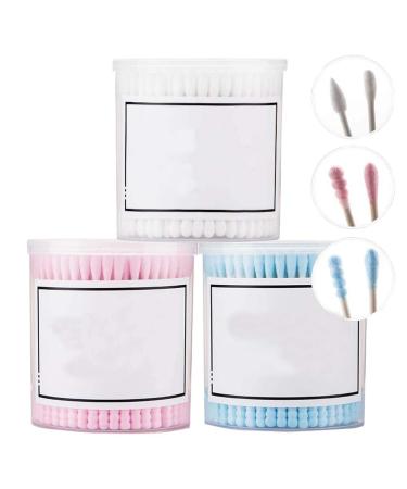 600 Counts Cotton Swabs Natural Double Tipped Organic Cruelty Free Ear Buds B06