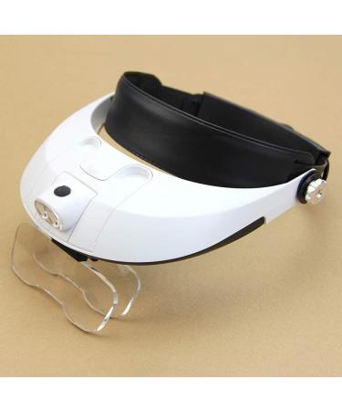 LED Lamp Light Headband Headset for Head Jeweler Magnifier Glass Loup 5.5X - Buy Online on SooperMarket.com
