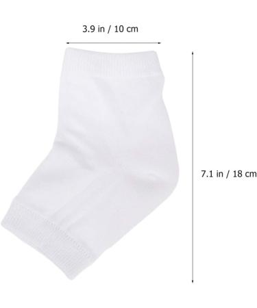 FOMIYES 4 Pairs Rough Calluses Socks Gel Foot Socks Heel Sleeves Protectors Heel Protector Socks Feet Repair Socks Cracked Heel Socks Gel Socks Men and Women White Anti-Crack Ankle Socks - Buy Online on SooperMarket.com